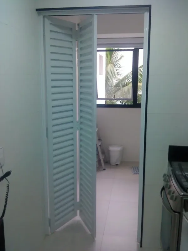 Porta Camarão de Alumínio - Atual Esquadrias