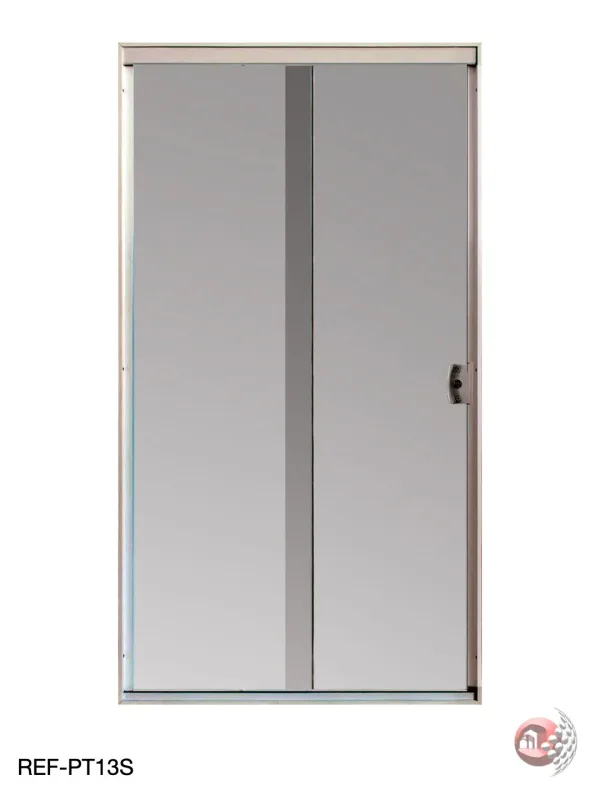 Porta Vitro Temperada de Correr 2f Fumê - Atual Esquadrias