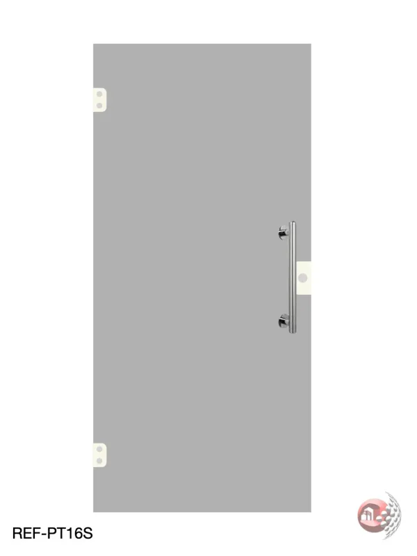 Porta Temperada de Giro Fumê - Atual Esquadrias